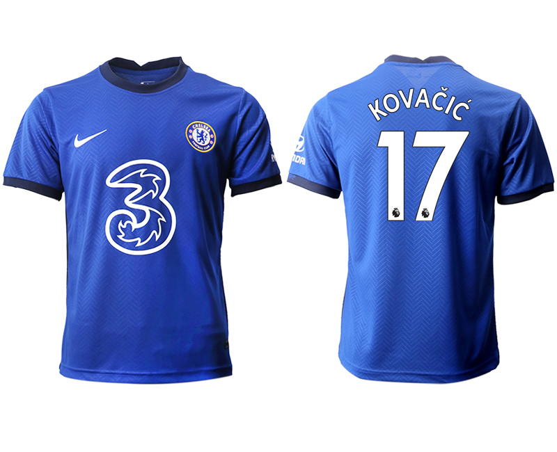 Men 2020-2021 club Chelsea home aaa version #17 blue Soccer Jerseys->chelsea jersey->Soccer Club Jersey